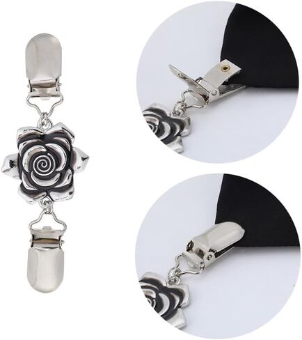 الفضة الرجعية سترة قميص مقاطع سترة طوق مقاطع فساتين شال كليب بروش كليب للنساء الفتيات المرأة دبابيس ودبابيس in Kuwait