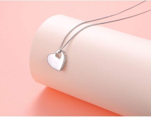 JZMSJF S925 Sterling Silver Butterfly Heart Urn Necklace for Ashes Cremation Memorial Keepsake Jewelry for Women in Kuwait