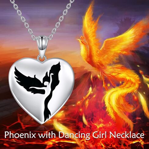 YAFEINI Phoenix Necklace Girls Pendant 925 Sterling Silver Jewelry Gifts for Women Girls in Saudi Arabia