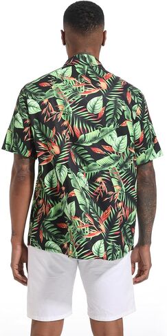 FT FENTENG Men's Casual Button Down Shirts Regular Fit Short Sleeve Hawaiian Shirt for Men in Saudi Arabia