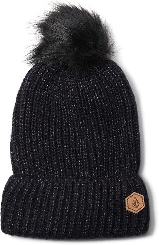 Volcom Women's Lula Faux Fur Pom Snow Beanie in Saudi Arabia