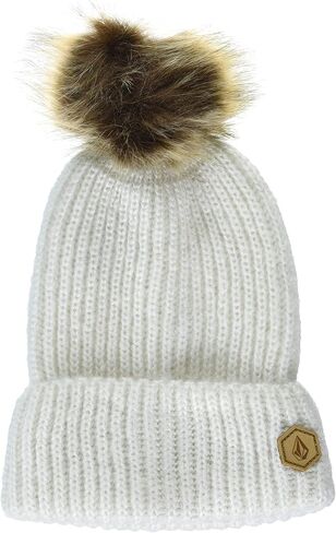 Volcom Women's Lula Faux Fur Pom Snow Beanie in Saudi Arabia