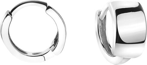 SOFIA MILANI - Women's Earrings 925 Silver - Small Wide Creoles - 20824 in Kuwait