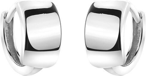 SOFIA MILANI - Women's Earrings 925 Silver - Small Wide Creoles - 20824 in Kuwait