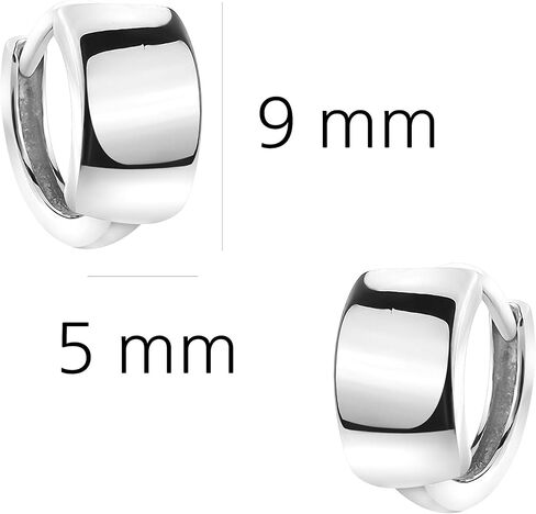 SOFIA MILANI - Women's Earrings 925 Silver - Small Wide Creoles - 20824 in Kuwait