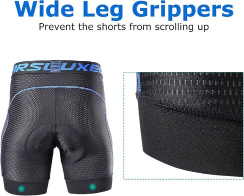 LIXADA Men Cycling Shorts 5D Padded MTB Bicycle Bike Underwear Shorts Breathable Riding Shorts Mountain Cycling Shorts in Saudi Arabia