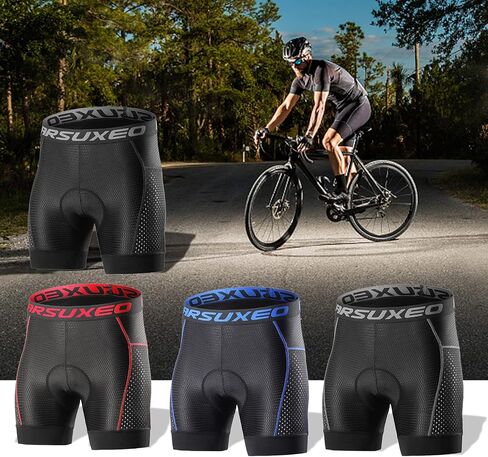 LIXADA Men Cycling Shorts 5D Padded MTB Bicycle Bike Underwear Shorts Breathable Riding Shorts Mountain Cycling Shorts in Saudi Arabia