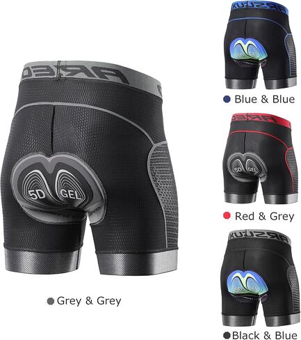 LIXADA Men Cycling Shorts 5D Padded MTB Bicycle Bike Underwear Shorts Breathable Riding Shorts Mountain Cycling Shorts in Saudi Arabia
