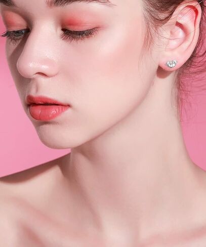 أقراط Yearace S925 من الفضة الإسترليني العصرية للنساء المراهقات مجوهرات للبنات هدايا عيد الميلاد وأعياد الميلاد in Kuwait