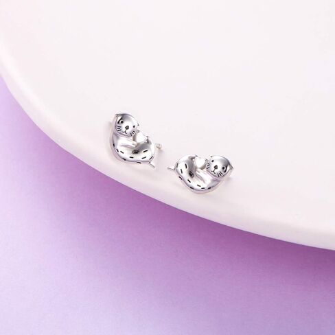 أقراط Yearace S925 من الفضة الإسترليني العصرية للنساء المراهقات مجوهرات للبنات هدايا عيد الميلاد وأعياد الميلاد in Kuwait