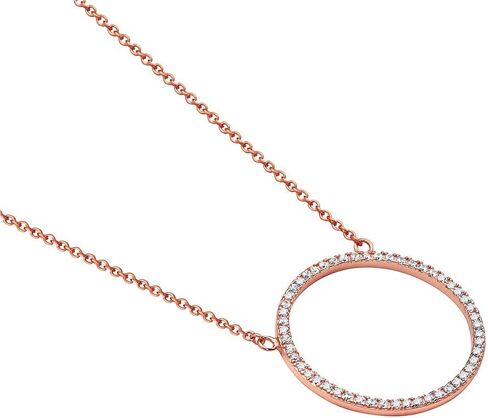 925 Sterling Silver Circle of Life White Clear CZ Pendant Necklace in Kuwait