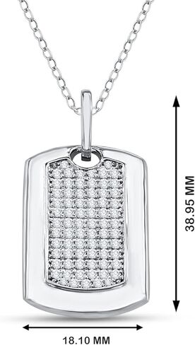 2.25 إلى 4.00 قيراط. تي دبليو. جولة قطع العنقودية الماس الكلب علامة قلادة قلادة للرجال مثلج خارج الهيب هوب 14K الذهب الأبيض مطلي 925 الفضة الاسترليني مكعب زركونيا مجوهرات تشيكوسلوفاكيا (بدون سلسلة) in Kuwait