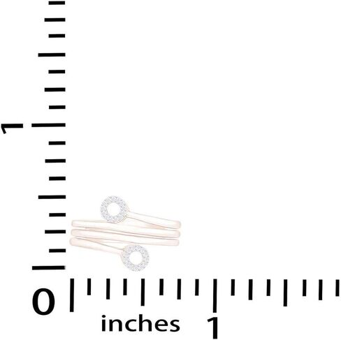 خاتم كوكتيل عصري مزين بالألماس الطبيعي الأبيض مطلي بالذهب عيار 14 قيراط وفضة إسترلينية عيار 925 (0.06 قيراط، لون I-J، وضوح I2-I3) in Kuwait