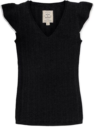 Hope & Henry Women's V-Neck Sweater Tank in Kuwait