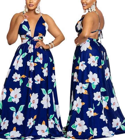 Women Sexy Printed Dress Plus Size Loose Club Outfits in Saudi Arabia