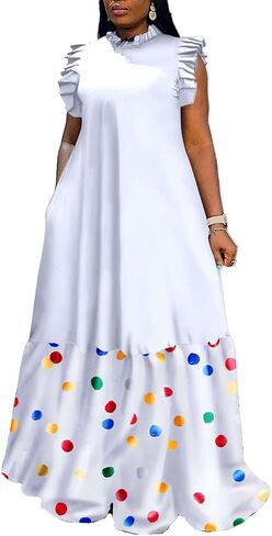 Women Sexy Printed Dress Plus Size Loose Club Outfits in Saudi Arabia