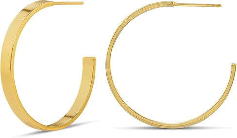Amazon Essentials 14K Gold Plated Square Edge Hoop in Saudi Arabia