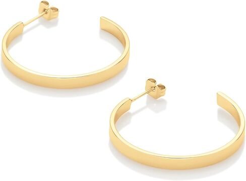 Amazon Essentials 14K Gold Plated Square Edge Hoop in Saudi Arabia