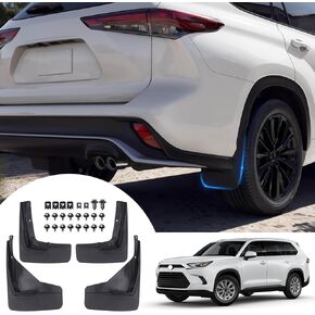 4Pcs/Set Mud Flap Deletes Compatible with 2019-2024 Chevy/Chevrolet Silverado 1500 2wd/4wd, Front & Rear Mud Guards Mudflaps Delete
