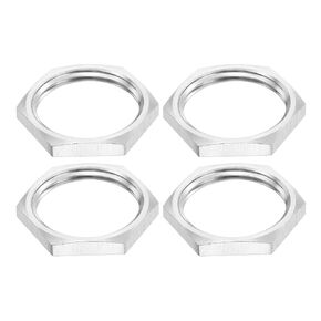 uxcell G2 Pipe Fitting Hex Thin Lock Nut, Locknut Female Fastening for Plumbing, 304 Stainless Steel 4Pcs