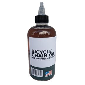 All-Purpose Bicycle Chain Oil, Fully Synthetic, High Performance, Clings to Metal Parts, Special Blend Formula (8 oz)