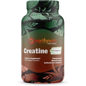 Creatine Capsule Made with Creapure® German Made Creatine, Vegan, Kosher Certified and Halal Certified, 5000mg per Serving - 105 Capsules (7 Capsules per Serving)