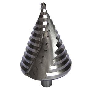 HSS Spiral Step Drill Bit | Multi Hole Cutter | 6mm-60mmTotal 12 Steps Sizes Hole Cutting, Enlarge, Metal Sheet, PCV, Woodworking