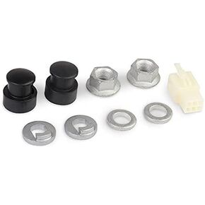 1 Set E-Bike Hub Motor Axle E-Bike Electric Bicycle Hub Motor Axle M12 Front Lock Nut/Lock Washer / /Nut Cover with 12mm Shaft Hubs Wheels and Accessories