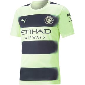 PUMA - Mens MCFC 3Rd Jersey Replica, Color Fizzy Light/Parisian Night, Size: X-Large