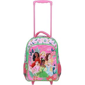 Disney 16" Princesses Girls Rolling Backpack with Adjustable Handle
