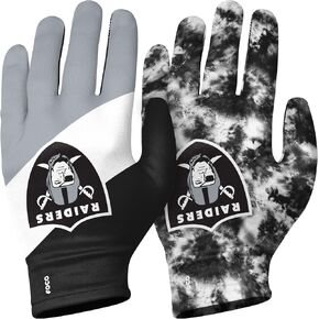 FOCO Las Vegas Raiders NFL Reusable Stretch Gloves - Adult - 2 Pack
