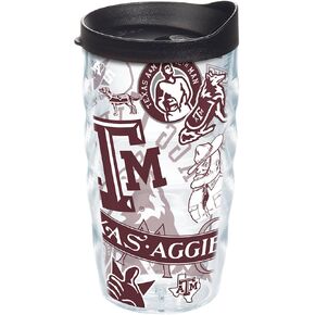 Tervis Made in USA Double Walled Texas A&M University Aggies Insulated Tumbler Cup Keeps Drinks Cold & Hot, 24oz, Tradition