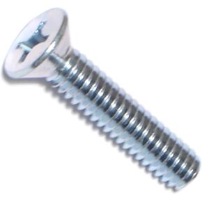 014973289157 Phillips Flat Machine Screws, 1/4-20 x 1-1/4, Piece-100, zinc