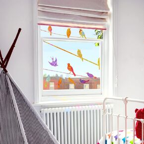 ملصق نافذة للخصوصية على شكل أوراق نباتية، ملصق نافذة مزدوج الجوانب قابل للإزالة لألواح نوافذ الأبواب والديكور الزجاجي والأعشاب والزهور in Kuwait