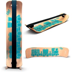 Balance Board for Kids - Slackline Wooden Wobble Board - Slackboard Balance Trainer for Coordination - Training for Skateboard, Snowboard, Football, Soccer, Baseball, Basketball - Trains in Saudi Arabia