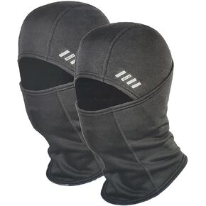 BULA Convertible Balaclava Tactical Mask Neck Gaiter 2-pack Black S/M