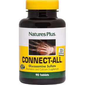 Natures Plus Connect-All - 300 mg Glucosamine Sulfate, 90 Tablets - Gluten-Free - 45 Servings