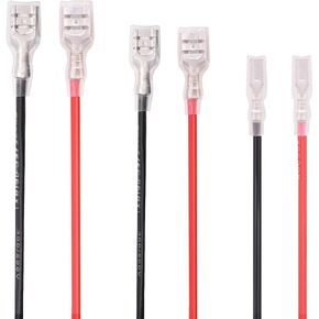 mxuteuk 30 Pcs Quick Splice 2.8mm Female Spade Quick Connectors Wire Crimp Terminal with Insulating Sleeve and 20cm Wire M-012 in Kuwait