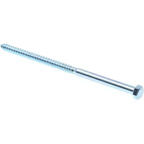 Prime-Line 9056638 Hex Lag Screws, 3/8 In. X 8 In., A307 Grade A Zinc Plated Steel (50 Pack)