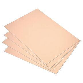 PATIKIL FR4 Single Side Copper Clad Laminate PCB, 4 Pack 200 x 150 x 1.2mm Copper Plated Universal Prototype Circuit Board