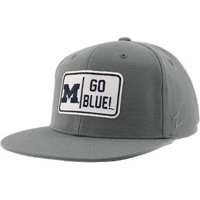 ZHATS Standard NCAA Officially Licensed Hat Flat Snapback Z11 Defer Gray, Grey, One Size
