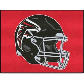FANMATS 5668 Atlanta Falcons Starter Mat Accent Rug - 19in. x 30in. | Sports Fan Home Decor Rug and Tailgating Mat - Red, Falcons Helmet Logo