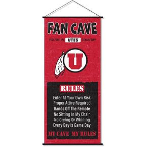 Utah Man Cave Fan Banner Scroll