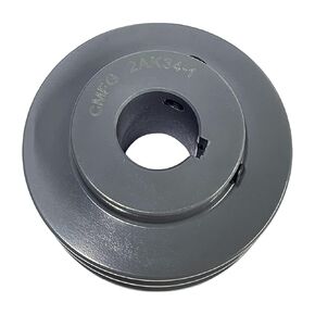 2AK34-1, 2AK341 v Belt Pulley, 3.45'' inch OD 1'' Inch Bore,Cast Iron Material, AK Double Groove Motor Pulley for "4L" or "A" or "3L" Belts