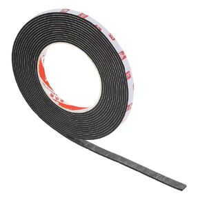 PATIKIL 3/8" W x 1/8" T x 16.4Ft Double Sided Foam Tape, EVA Multipurpose Self Adhesive Weather Sponge Stripping for Home Decorations, Card Scrapbooking DIY Craft Project, Black