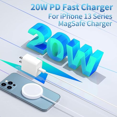 iPhone 15 Charger Fast Charging [MFi Certified], GEONAV 3Pack 20W Type-C Power USB-C Wall Charger+10FT Long USB-C to USB-C Cable Compatible with iPhone 15/15 Plus/15 Pro/15 Pro Max/iPad Pro/Air/Mini in Saudi Arabia