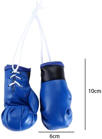 Leadigol 10 Pcs Mini Boxing Gloves Miniature, 5 Pairs Punching Gloves Ornament Hanging Decoration Holiday Christmas Ornament Hanging Car Pendant in Saudi Arabia