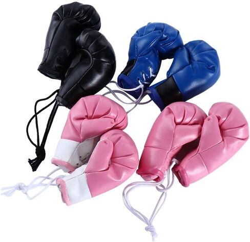 Leadigol 10 Pcs Mini Boxing Gloves Miniature, 5 Pairs Punching Gloves Ornament Hanging Decoration Holiday Christmas Ornament Hanging Car Pendant in Saudi Arabia
