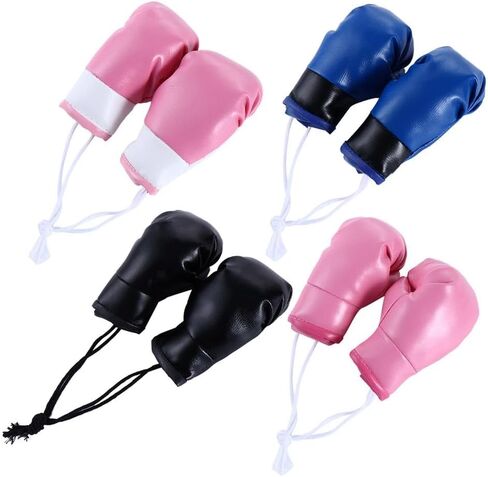 Leadigol 10 Pcs Mini Boxing Gloves Miniature, 5 Pairs Punching Gloves Ornament Hanging Decoration Holiday Christmas Ornament Hanging Car Pendant in Saudi Arabia