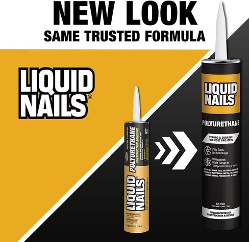 خرطوشة لاصقة من مادة البولي يوريثين LQN49277 من Liquid Nails، 10 أونصة، 10 أونصة سائلة، أسمر ضارب للصفرة in Kuwait